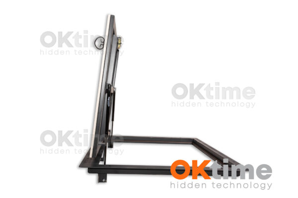 Side view of recessed floor access panel 75×75 cm