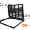 Steel Floor Hatch  115 x 100 cm with Aluminum Cover, Premium Model – Drive-on, Non-slip