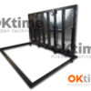 Vloerluik met aluminium deksel 95 x 205 cm, premium model