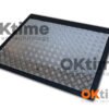Steel Floor Hatch  115 x 100 cm with Aluminum Cover, Premium Model – Drive-on, Non-slip