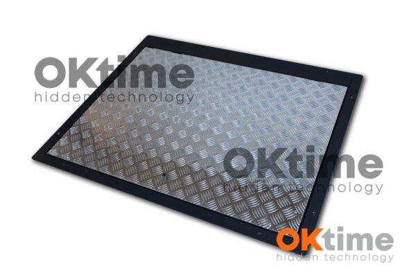 Steel Floor Hatch  115 x 100 cm with Aluminum Cover, Premium Model – Drive-on, Non-slip