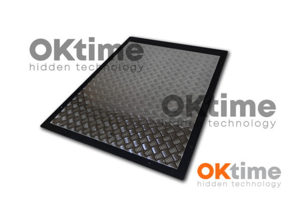 Steel Floor Hatch  115 x 65 cm with Aluminum Cover, Premium Model – Drive-on, Non-slip