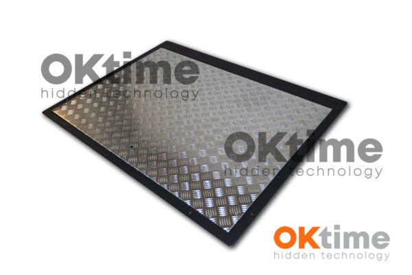 Vloerluik met aluminium deksel 75 x 125 cm, premium model