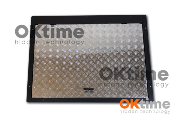Steel Floor Hatch  115 x 100 cm with Aluminum Cover, Premium Model – Drive-on, Non-slip