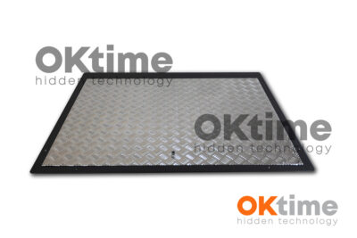 Vloerluik met aluminium deksel 65 x 125 cm, premium model