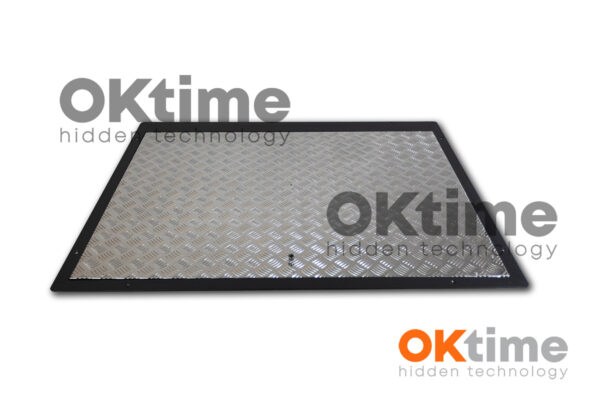 Vloerluik met aluminium deksel 75 x 125 cm, premium model