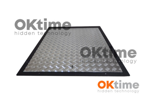Steel Floor Hatch  115 x 65 cm with Aluminum Cover, Premium Model – Drive-on, Non-slip
