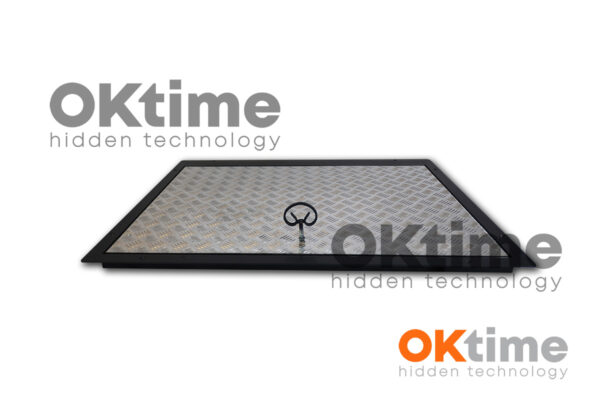 Steel Floor Hatch  115 x 100 cm with Aluminum Cover, Premium Model – Drive-on, Non-slip